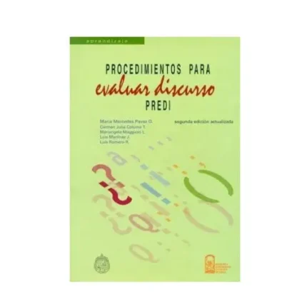 Test PREDI procedimiento para evaluar discurso – Segunda edición actualizada
